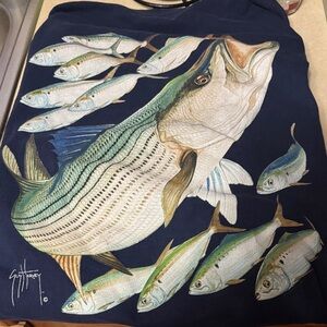 Guy Harvey Blue Fish Design long sleeve